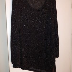 Long sleeve ~ left drop hem top